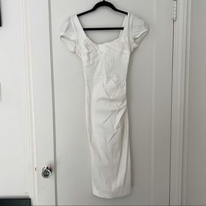 EUC White Stop Staring! Billion Dollar Baby Dress